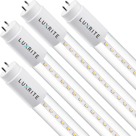T8 LED Tube Light Bulbs 13W (32W Equivalent) 1900LM 3000K Soft White Type A+B G13 Base 4-Pack